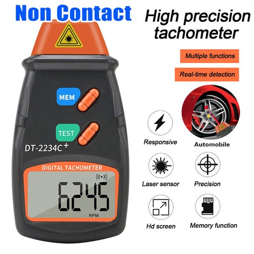 Digital lcd laser tachometer - lcd,
