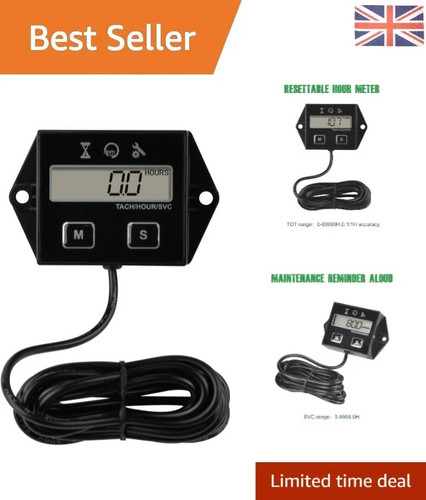 Self powered rpm gauge hour - self-powered,